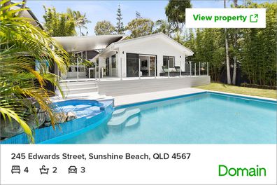 Beach house pool Domain property