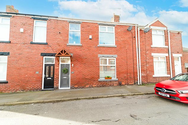There are three bedrooms and two bathrooms in this terraced house, £169,995