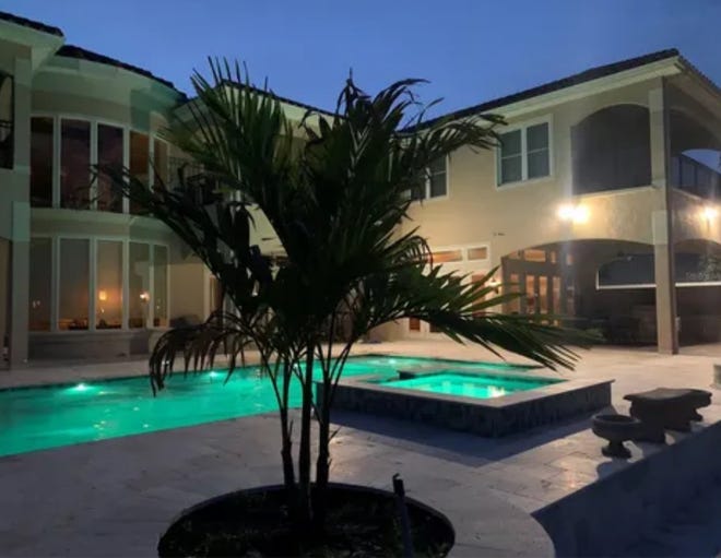 This is the pool and spa at the riverfront home at 357 N. Beach St. in Ormond Beach that sold March 4, 2024 for $3.4 million.
