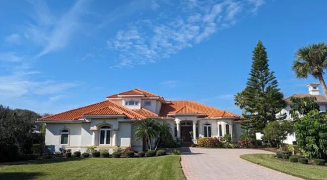 This home at 700 N. Peninsula Drive in New Smyrna Beach was sold by listing agent Terri Jackson of The Keyes Company on March 1, 2024 for $5.185 million, the most paid for a single-family home in Volusia County this year through mid-March. Built in 2009, the 5-bed, 6-bath home has 5,120 square feet of living space. The half-acre property is on the Intracoastal Waterway. It includes an infinity pool, outdoor kitchen and dock.