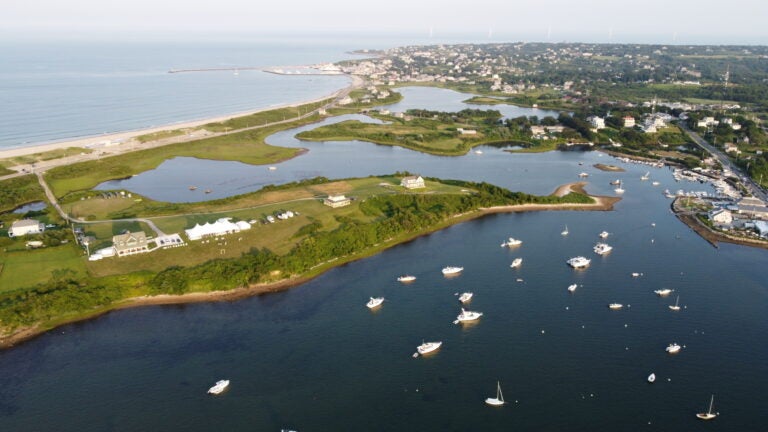 An aerial view of Block Island, R.I.