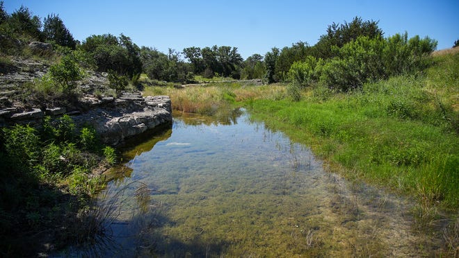 Lick Creek flows in the Castletop property. The tract in southwestern Travis County is at the top of the watershed for Hamilton Pool.